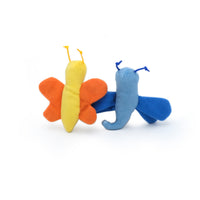 ZippyClaws Lot de 2 jouets pour chat papillon et libellule