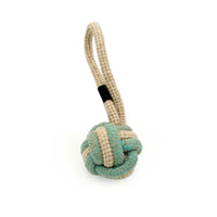 Jouet pour chien boule en coton et jute ecoZippy