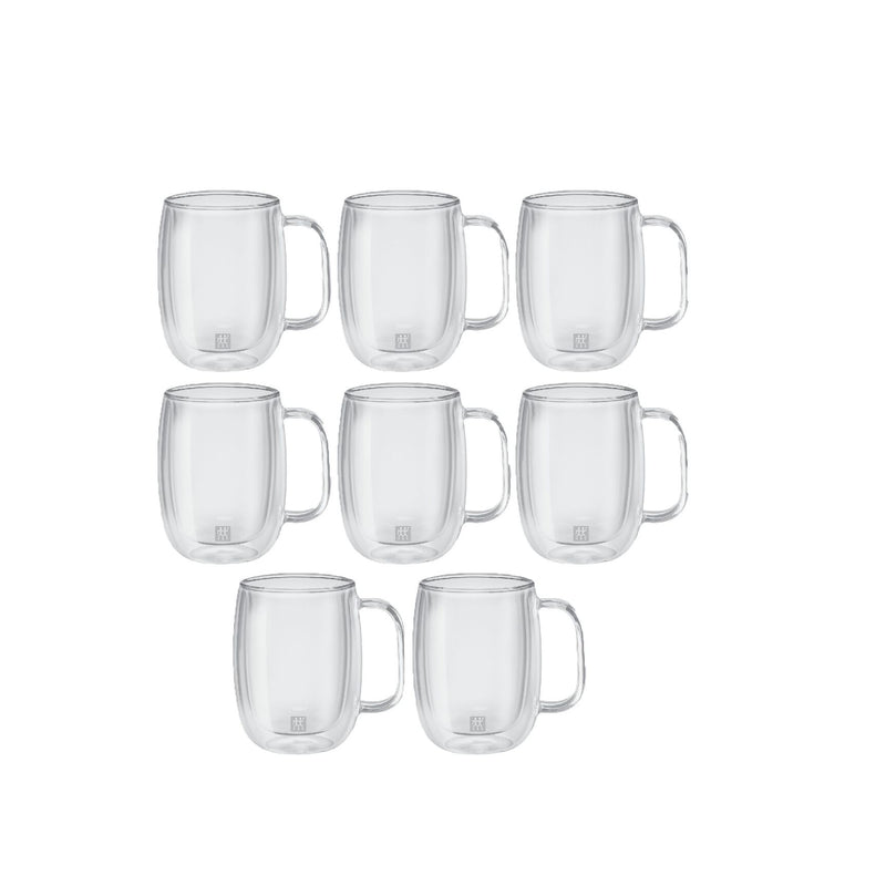 Set of 8 Double-Walled Sorrento Plus Coffee Mugs