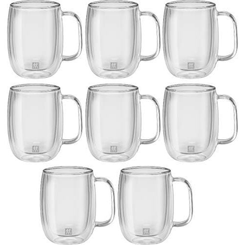 Set of 8 Double-Walled Sorrento Plus Coffee Mugs