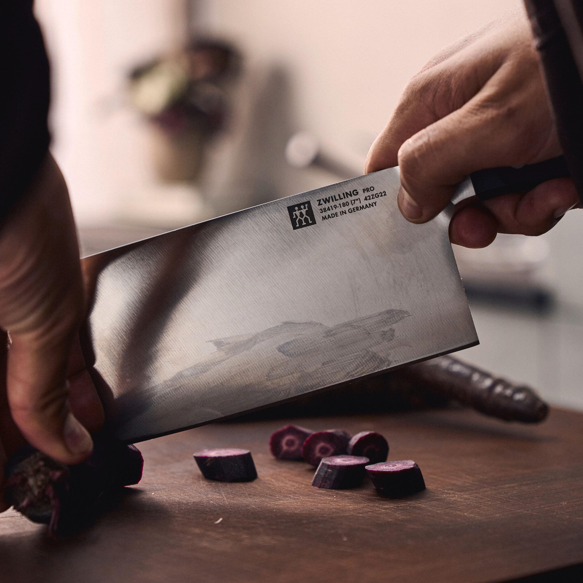 Couteau de chef chinois professionnel 7 pouces