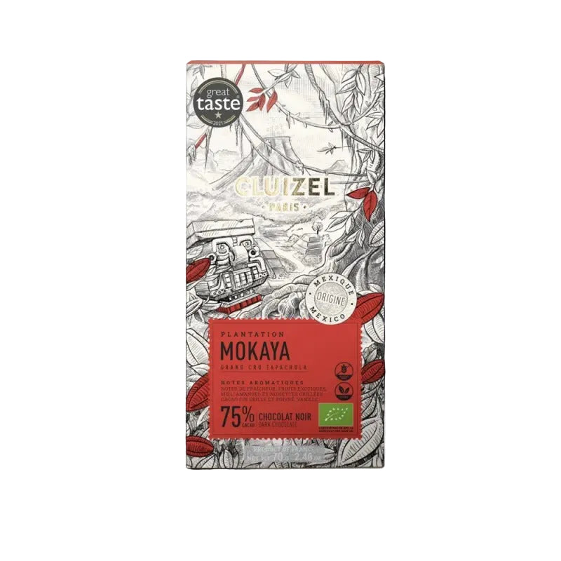 Mokaya Plantation 75% Dark Chocolate Bar 70g