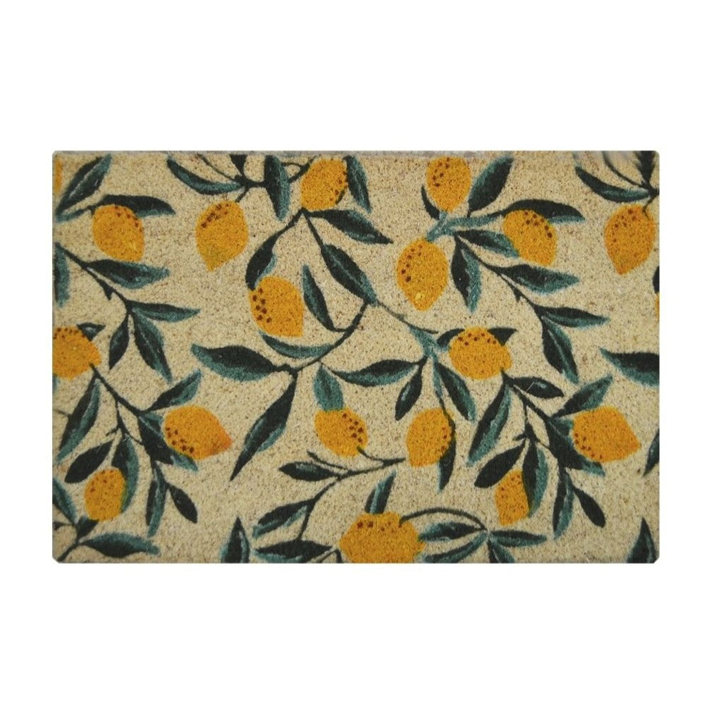 Straw doormat Lemons