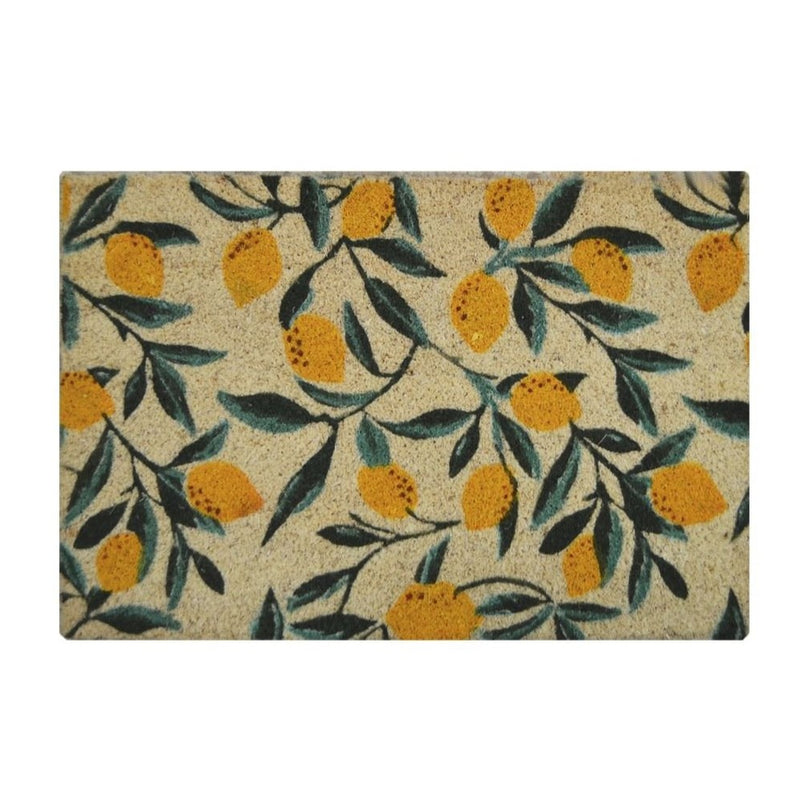 Straw doormat Lemons