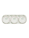 Amor Porcelain Three Bowls and Tray Set