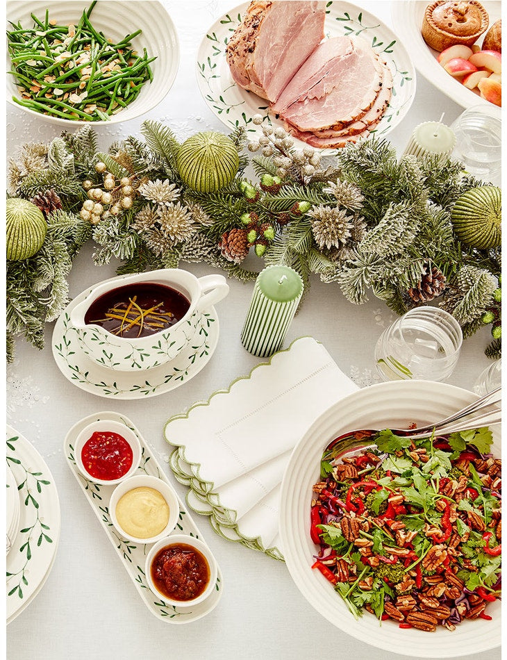Amor Porcelain Three Bowls and Tray Set
