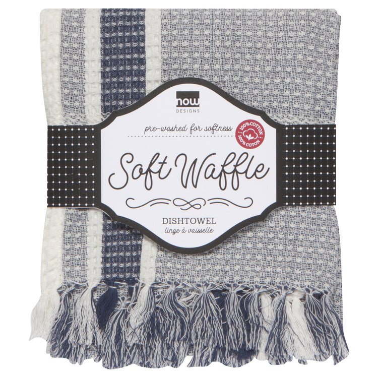 Midnight Blue Soft Waffle Dishtowel