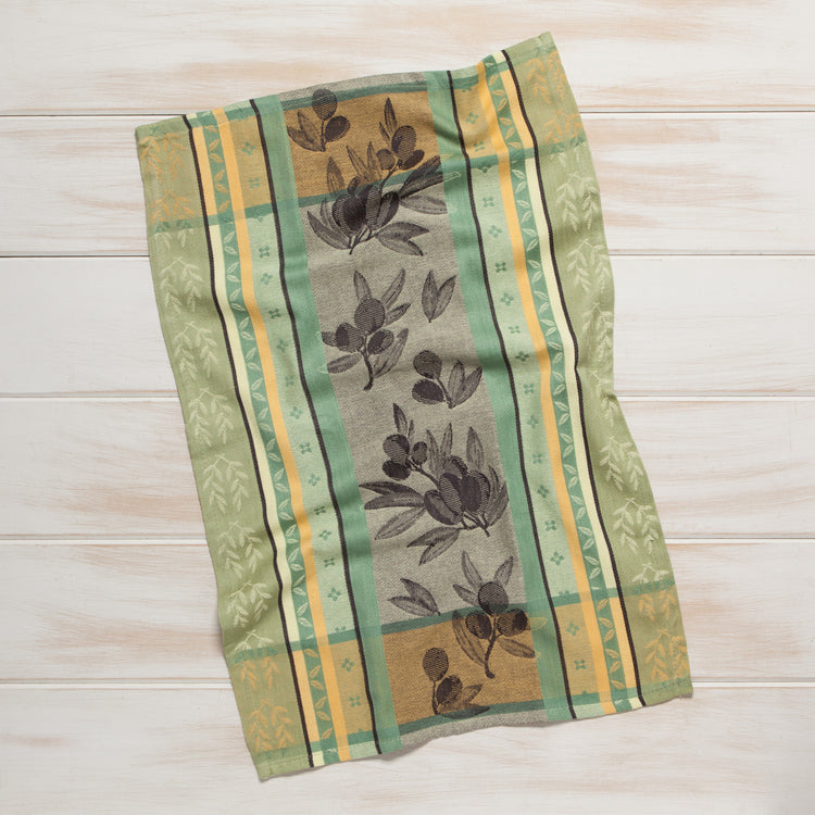 Olives Jacquard Dishtowel