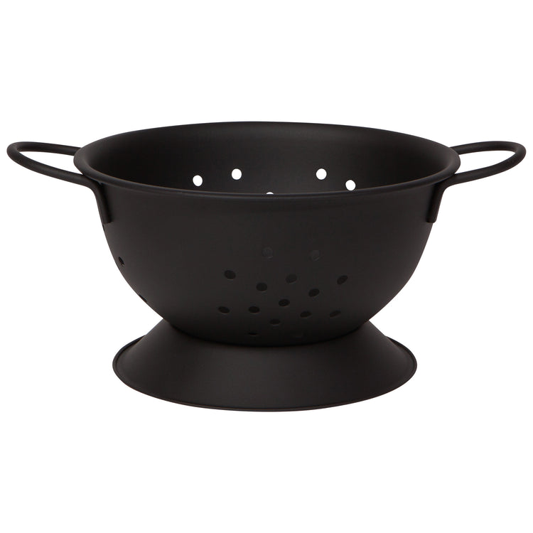 Matte Steel Black Colander Small