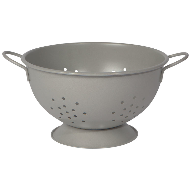 Matte Steel Fog Gray Colander