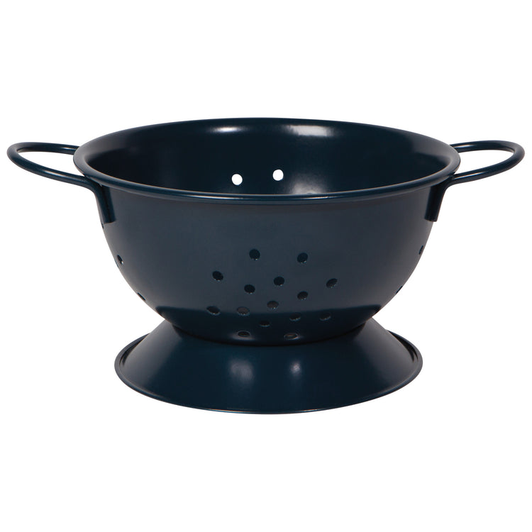 Matte Steel Ink Colander Small