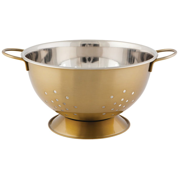 Steel Gold Colander 