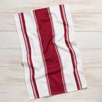 Symmetry Carmine Red Dishtowel