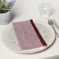 Wine Chambray Napkins Set of 4