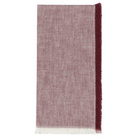 Wine Chambray Napkins Set of 4