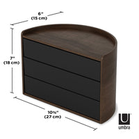 Moona Storage Box - Black-Walnut