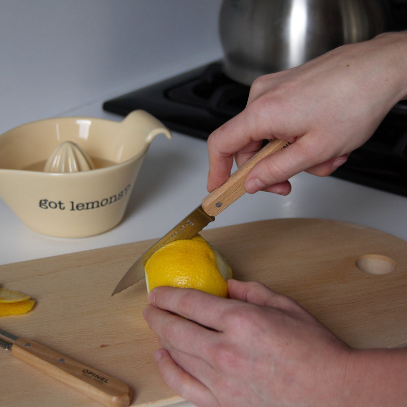 Essential Small Kitchen Knife Set - Beech Wood