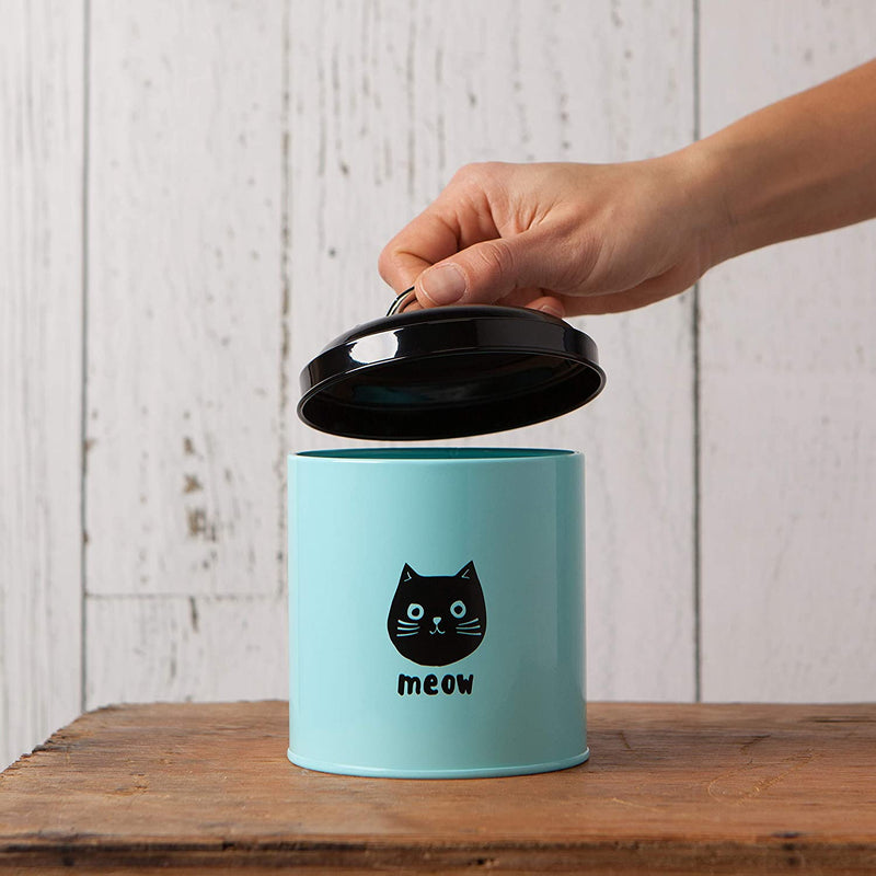 Cat Treat Tin Container