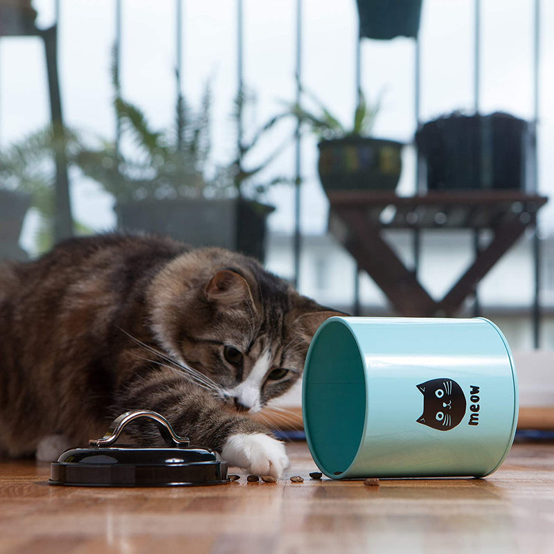 Cat Treat Tin Container