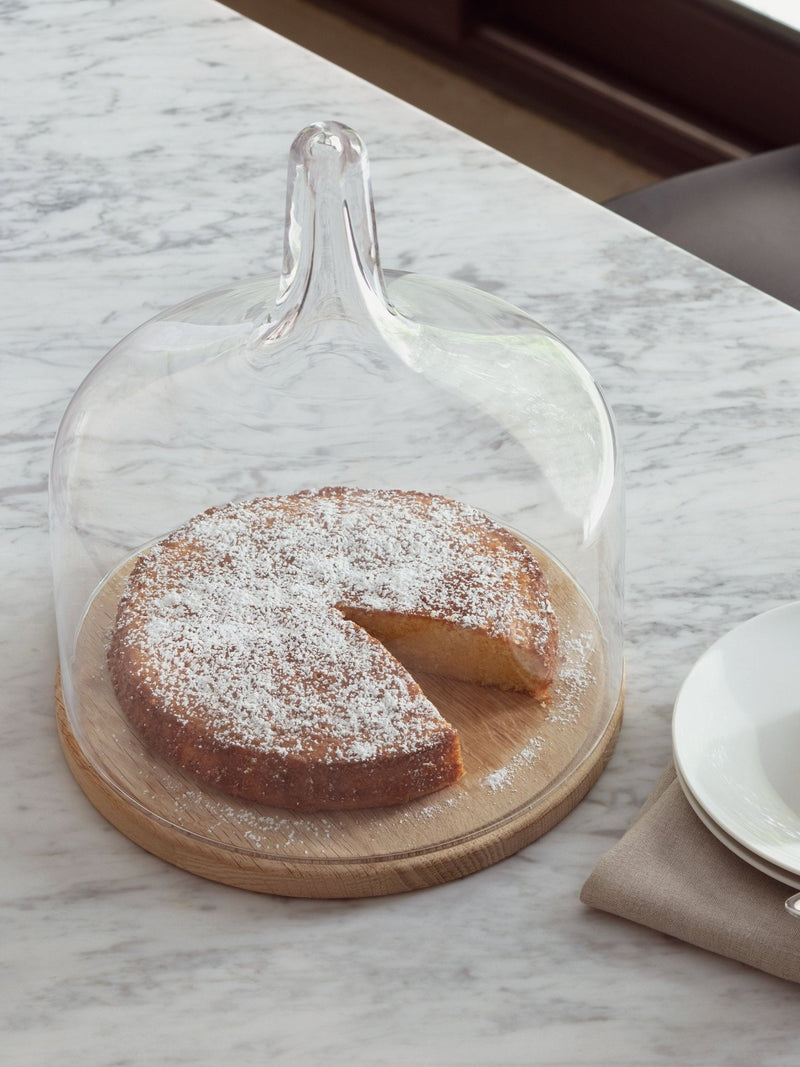 Cloche Dome & Oak Base