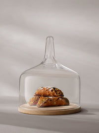 Cloche Dome & Oak Base