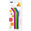 Set of 6 Reusable Silicone Straws