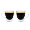 TURIN Double Wall Espresso Glass Cups, Set of 2