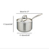 Meyer Accolade Stainless Steel 2L Saucepan with cover, Made in Canada