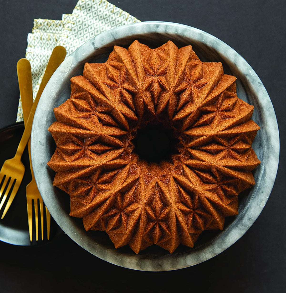 Cut Crystal Cast Bundt Pan