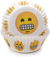 Grinning Emoji Baking Cups - Pack of 50