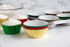 Christmas Foil Bake Cups - Pack of 45