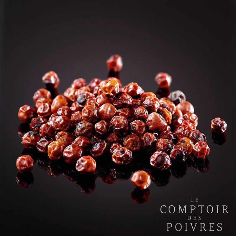 Red Kampot PGI peppercorns 80g