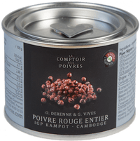 Red Kampot PGI peppercorns 80g