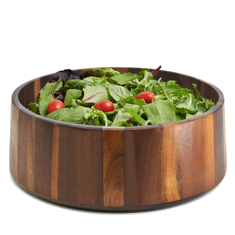 Dark Acacia Salad Bowl