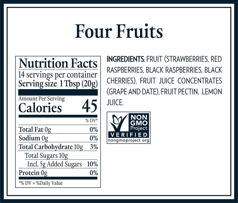 Four Fruits Spread 225ml