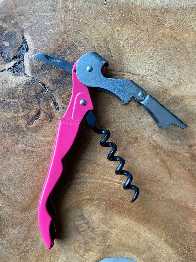 VinoLife Double Lever Corkscrew – Pink