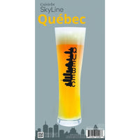 Skyline Quebec Beer Glass Gift Tube